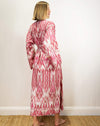 Ikat Jaipur Pink Long Robe